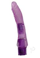 Crystal Caribbean Number 1 Jelly Vibrator 8.5in - Purple